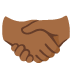 🤝🏾 handshake: medium-dark skin tone display on Google